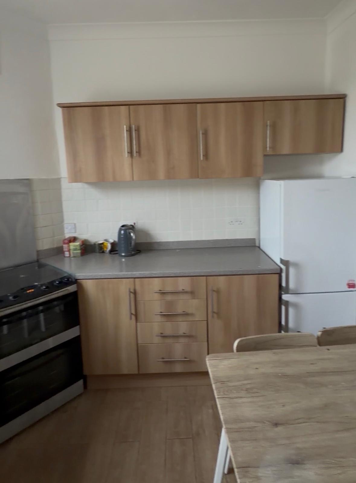 Wood kitchen before wrapping